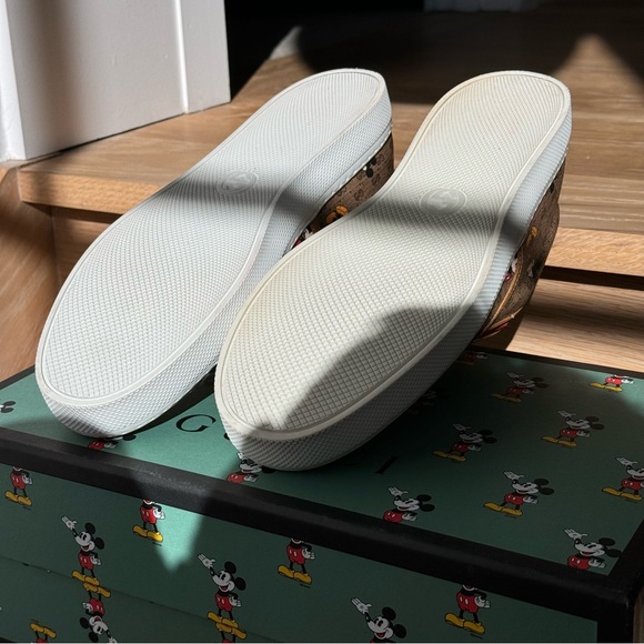 Men’s Size 9 US GUCCI x Disney Mickey Mouse Slip-on + Box +Dustbags - Picture 14 of 17